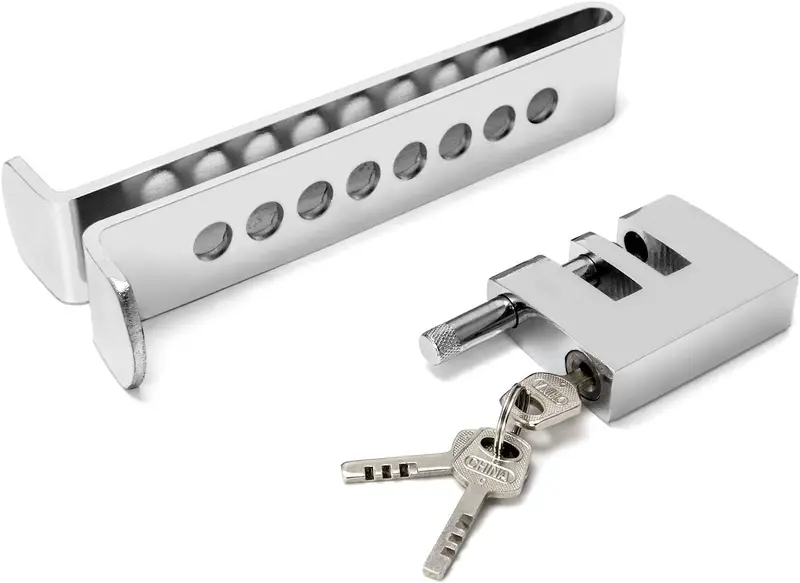 Stainless Steel Clutch Pedal Lock – 8-Hole Anti-Theft Device With Brake Lock Function For Vehicles 1