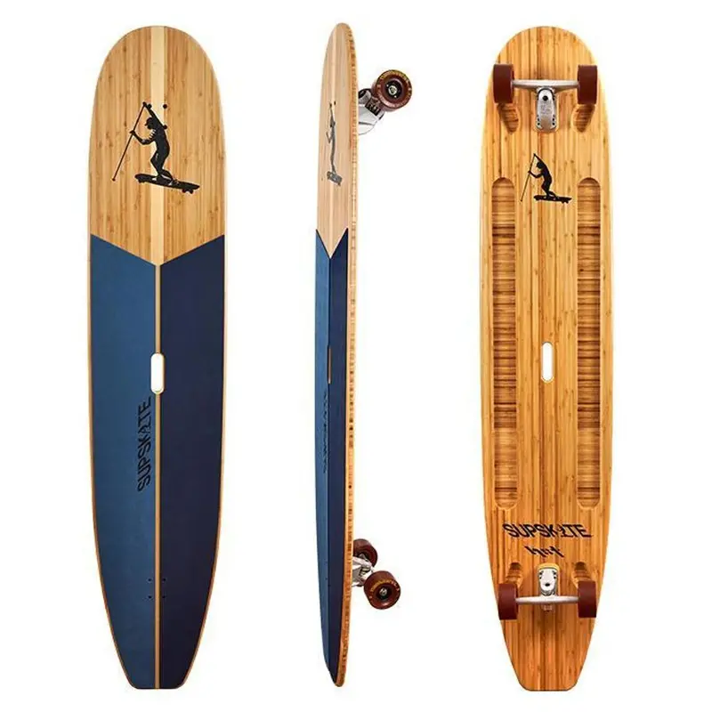 Supskate Touring Bamboo Longboard – 74-Inch Paddle-Compatible Cruiser 1