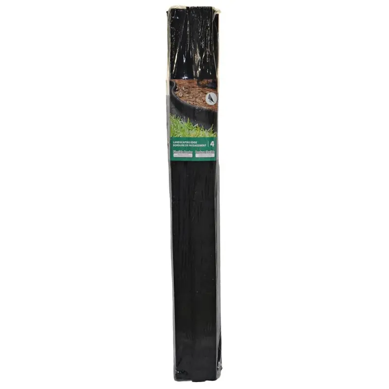 Technoflex Landscape Edging Kit – 4-Foot Black Flexible Border Strips (Pack Of 4) For Garden Beds 1