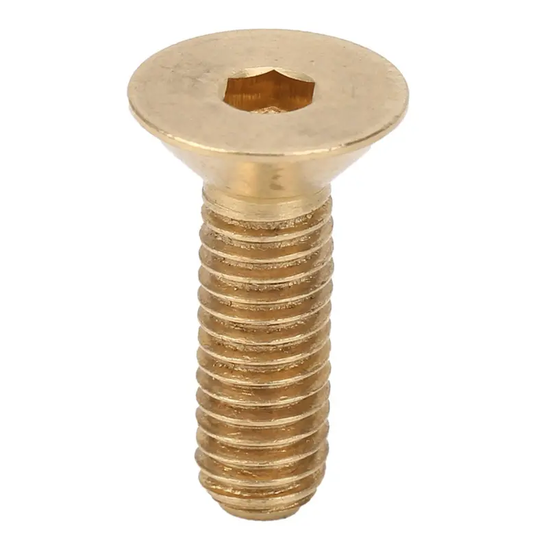 Tennuoda 50-Pack Pure Copper Flat-Head Hex Socket Machine Screws – M3 × 10Mm (0.236" Head Diameter) 1