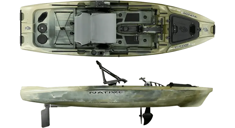 Titanx Propel 10.5 Foot Compact Pedal Kayak 4