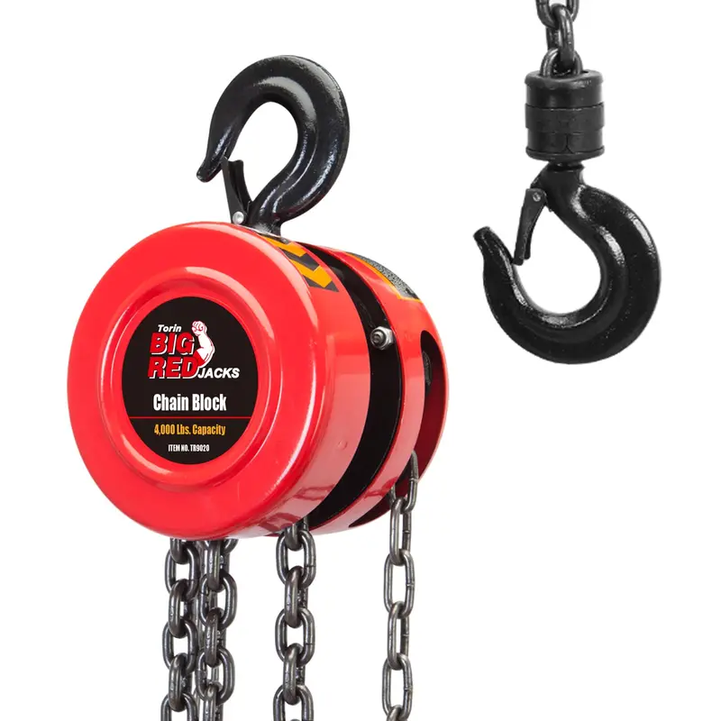 Torin Red Chain Block Hoist 1