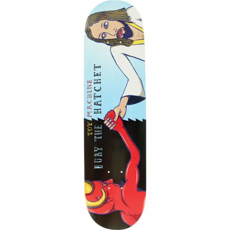 Toy Machine Bury The Hatchet 8.0" Themed Skate Deck 1