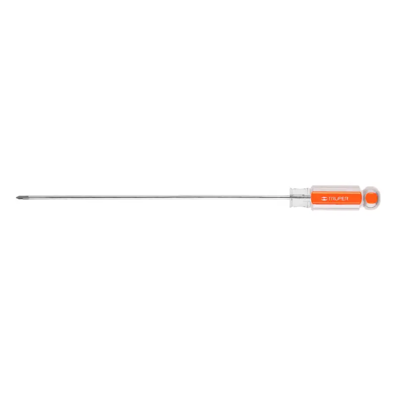 Truper Phillips Screwdriver – 1/8" X 8" Acetate Handle, Heavy-Duty Crosshead For Mechanical Work 1