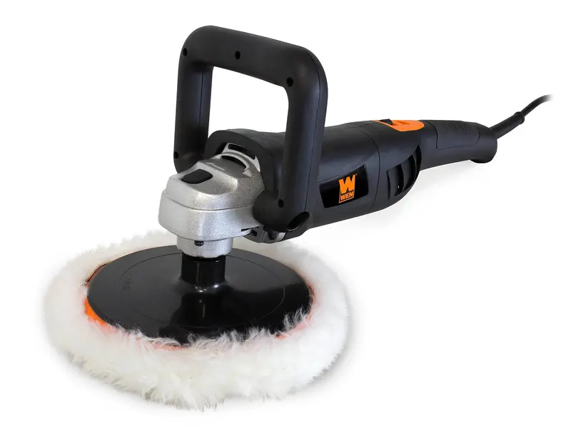 Wen 7-Inch Variable-Speed Polisher – 10-Amp, 3500 Rpm, Digital Display, Includes Wool Pad & Hook-And-Loop Base 1