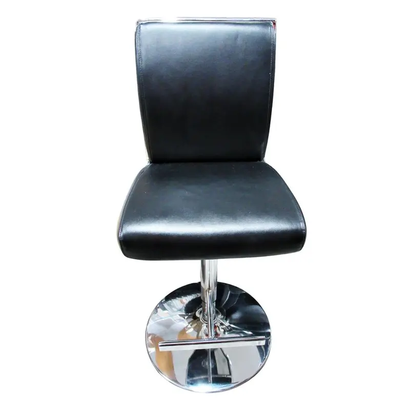 Whalen Regent Bar Stool – Modern Black Upholstered Counter-Height Seating 1