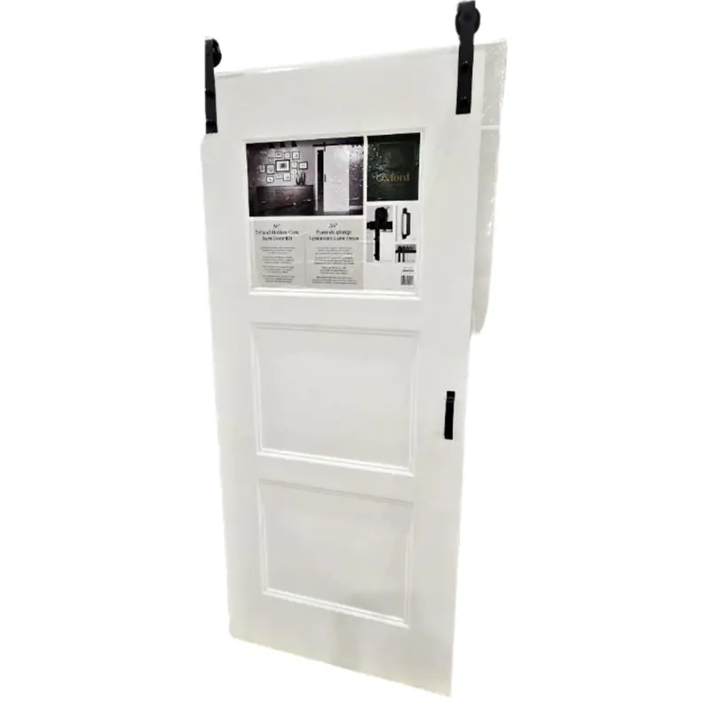 White Oxford-Style Barn Door – 36 In X 84 In Sliding Interior Door 1