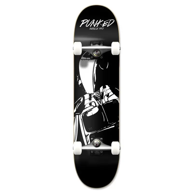 Yocaher Robot Punked Graphic 7.75-Inch Complete Skateboard 1