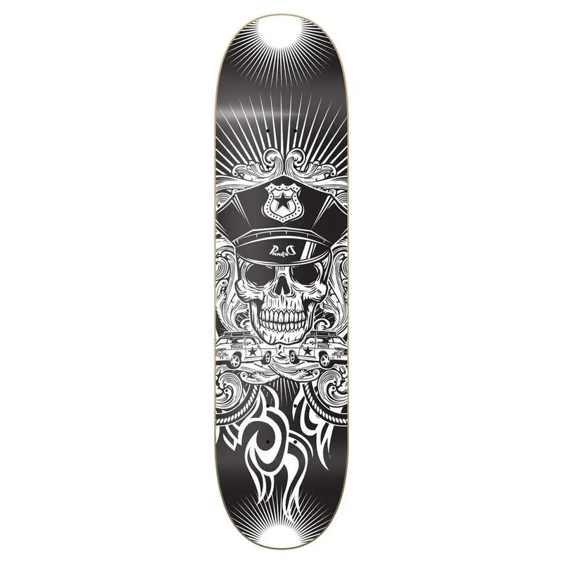 Yocaher Skull Cop Graphic Skateboard Deck 1