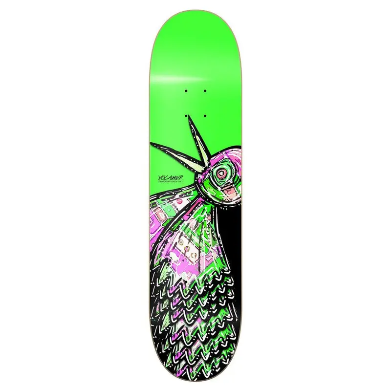 Yocaher The Bird Green Graphic Skateboard Deck 1