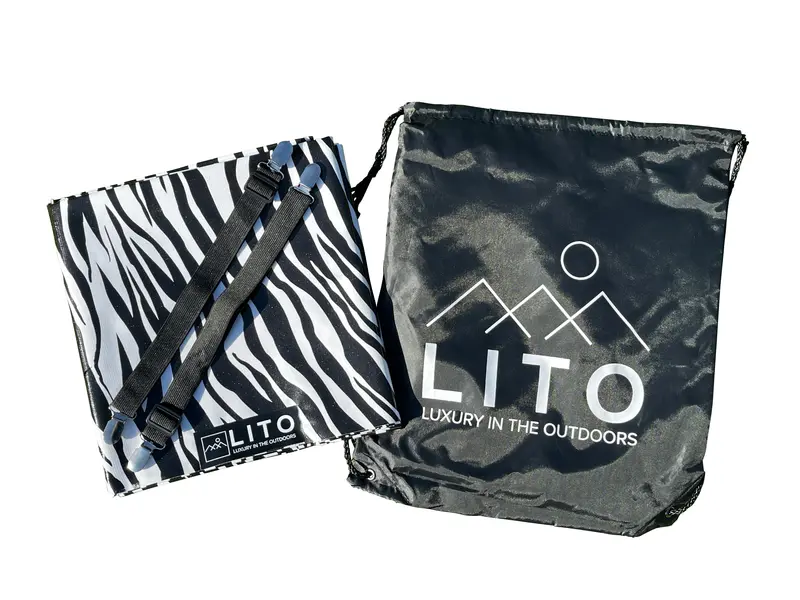 Zebra Print South African–Inspired Outdoor Tablecloth 1